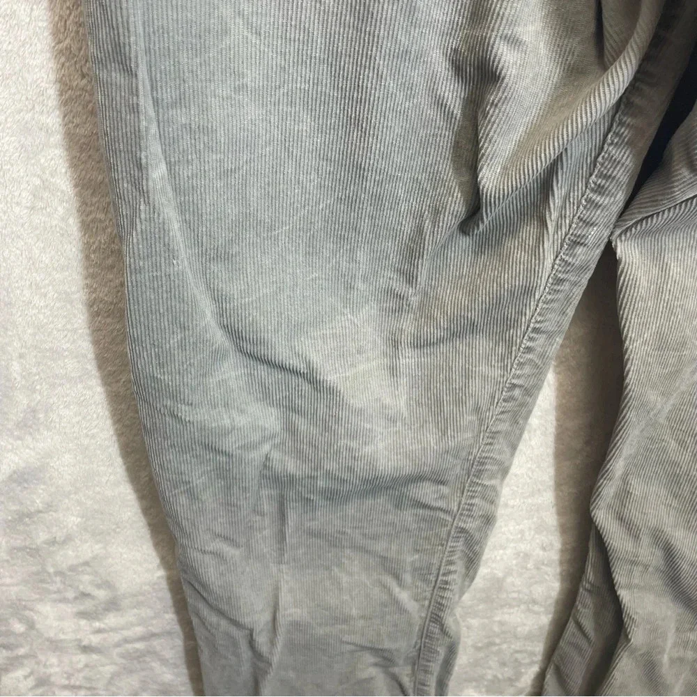 Levi’s 401 men’s corduroy jeans vintage gray casual straight leg buttonfly sz 34